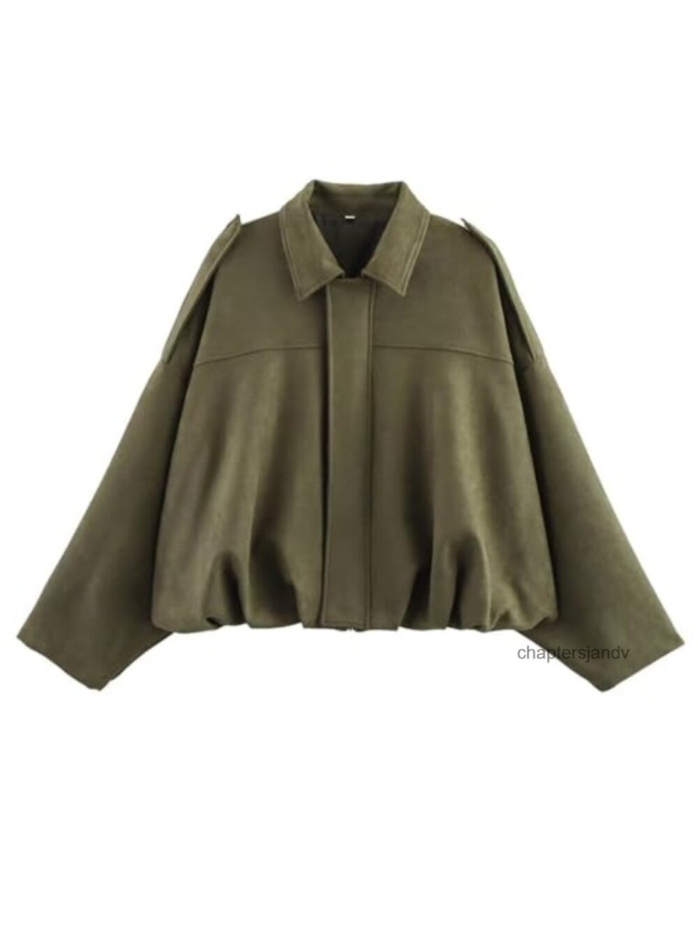 Women's Faux Suede Bomber Jacket Oversized Loose Fit Casual Streetwear Coat
